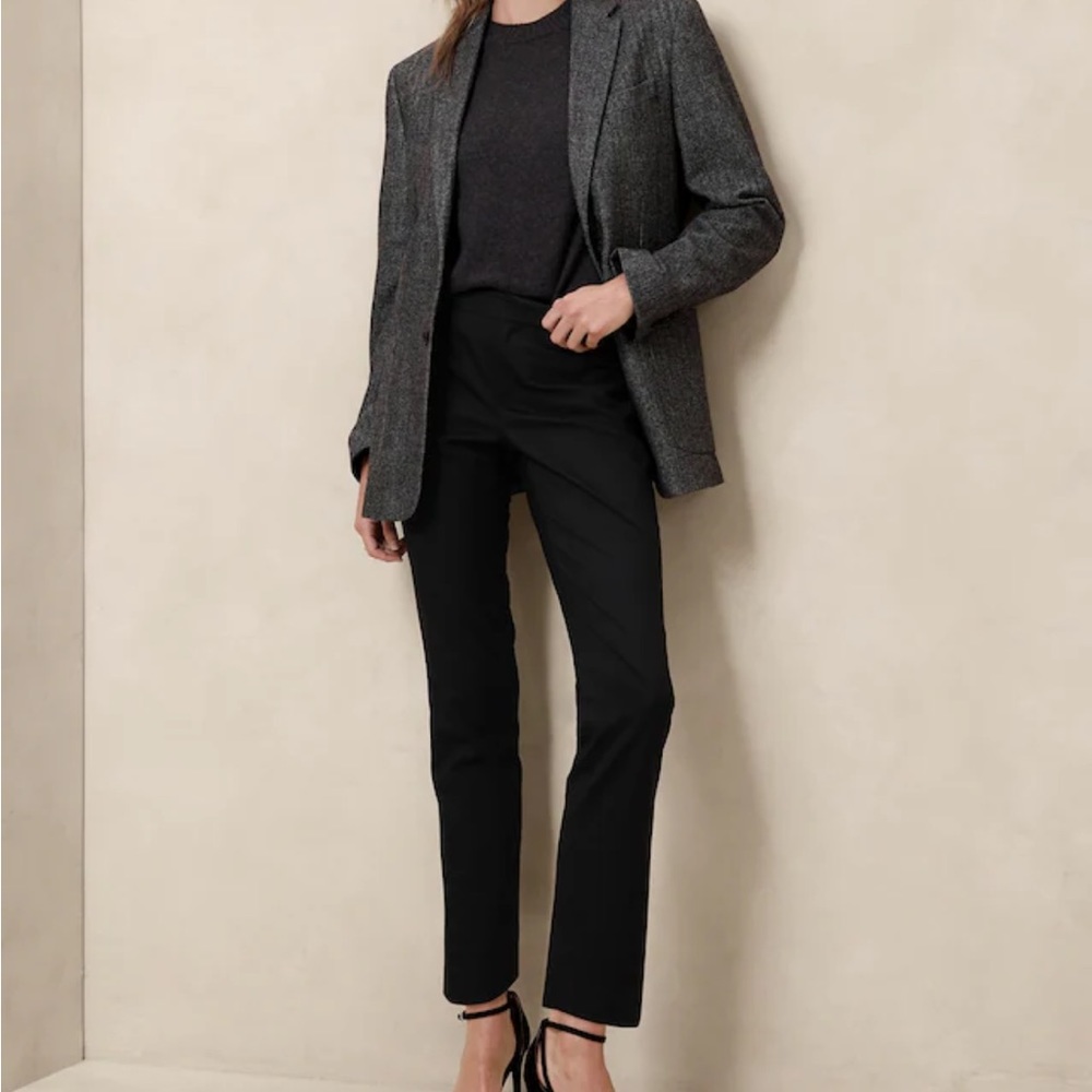 Banana Republic Classic Black Straight Leg Pants